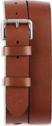 Polo Ralph Lauren Big & Tall Leather Saddle Patch Belt