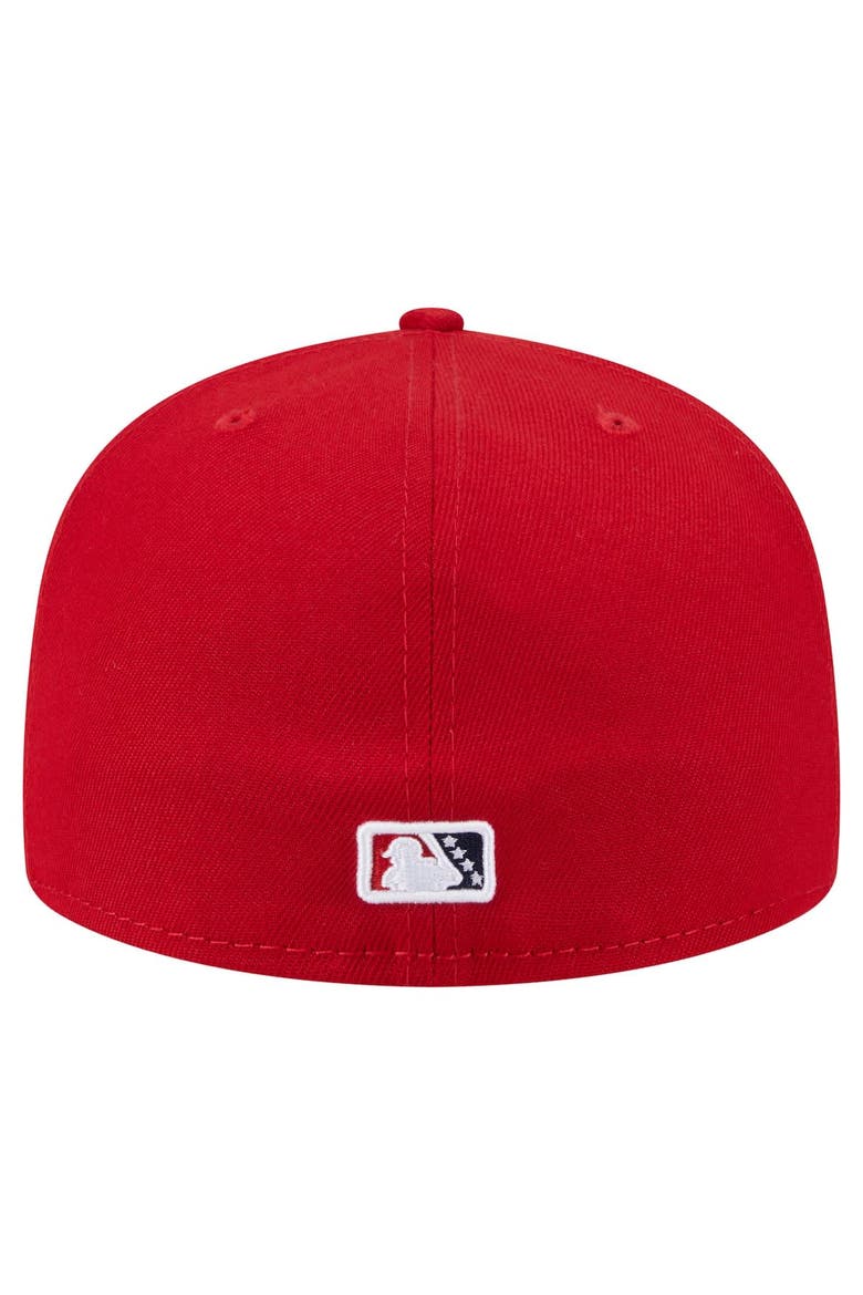 Men's New Era  Red Tacoma Rainiers Authentic Collection 59FIFTY Fitted Hat, Alternate, color, Red