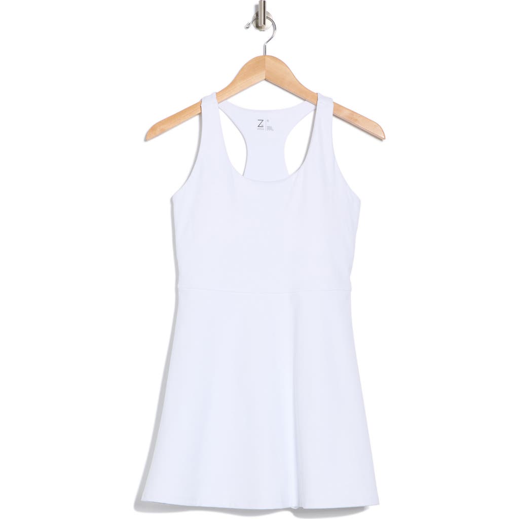Z By Zella Outscore Racerback Tennis Dress In White