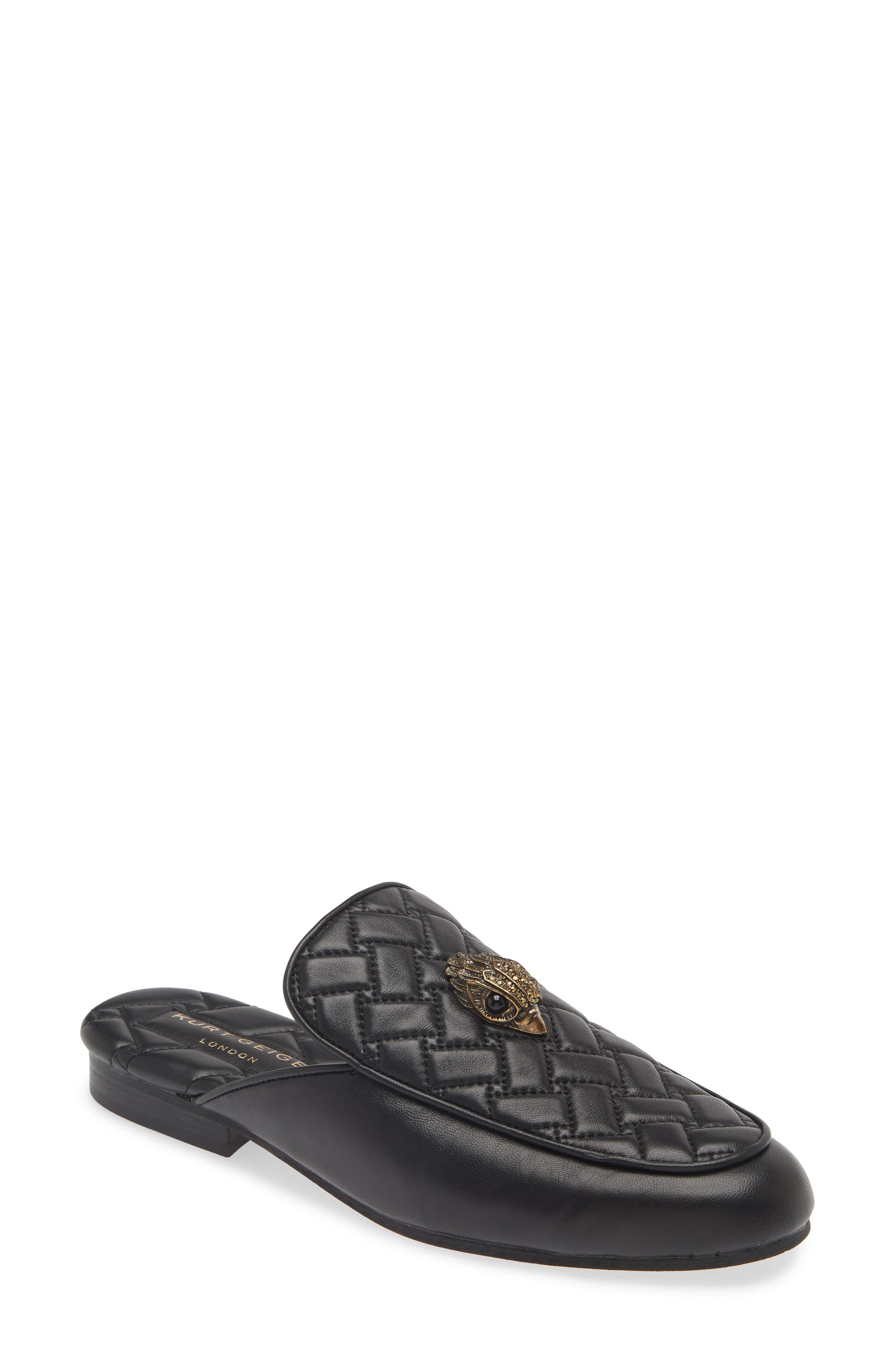Holly Eagle Quilted Mule, Main, color, BLK/OTHER