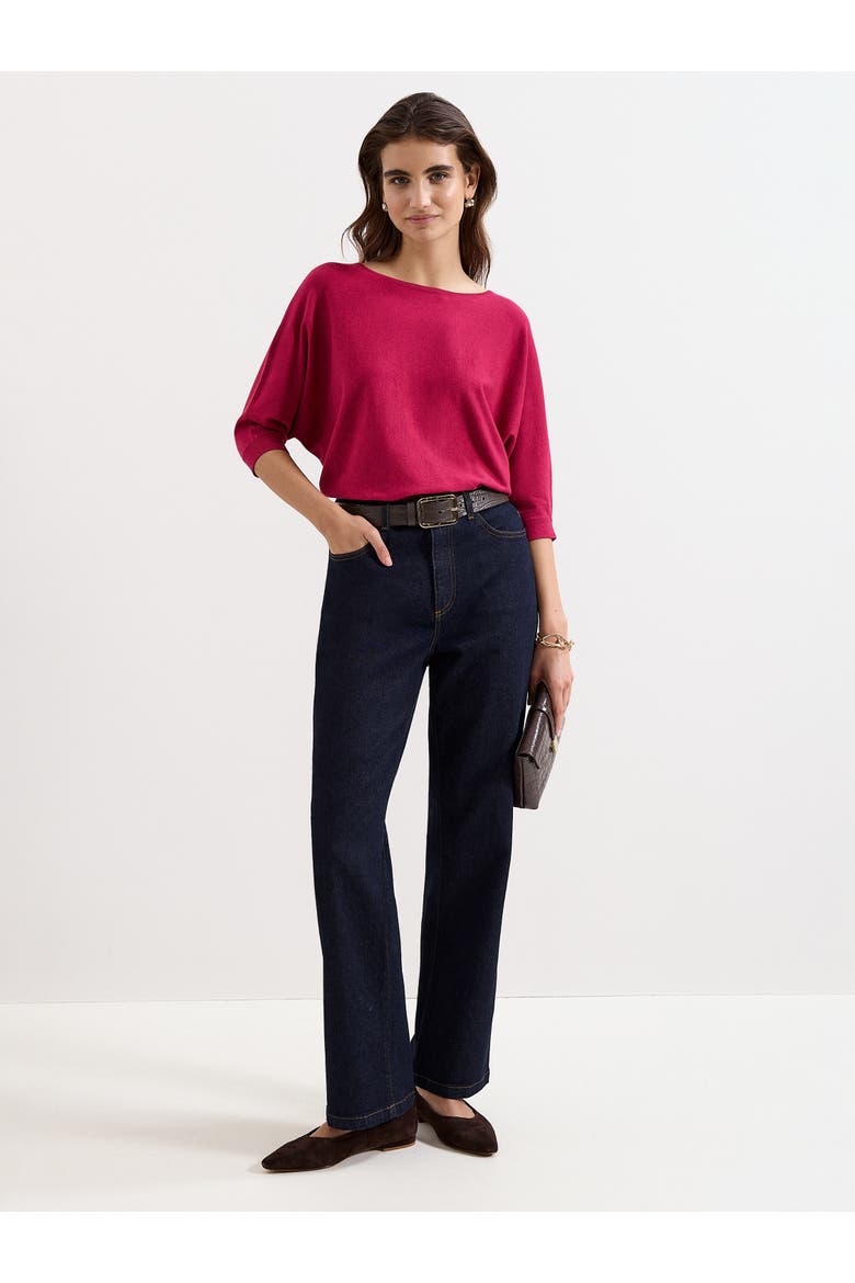 Cristine Draped Knit Jumper, Alternate, color, Burgundy