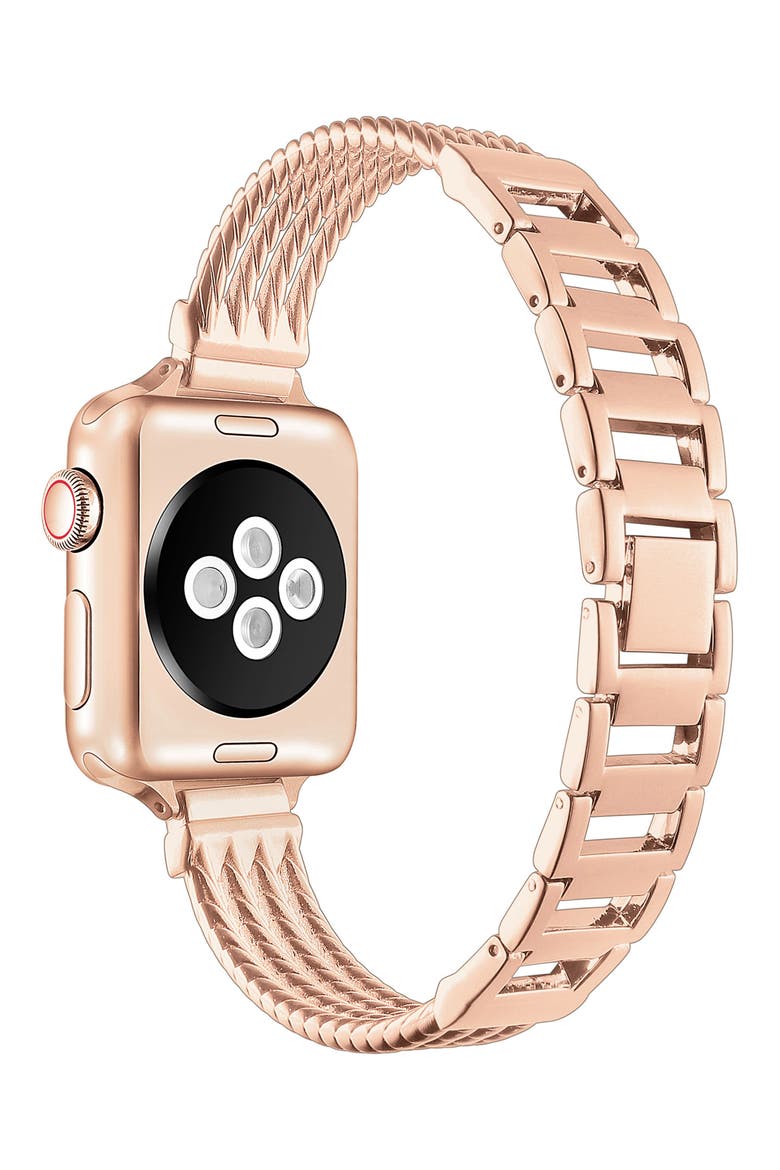 Clara 38mm Apple Watch® Bracelet Watchband, Alternate, color, ROSE GOLD