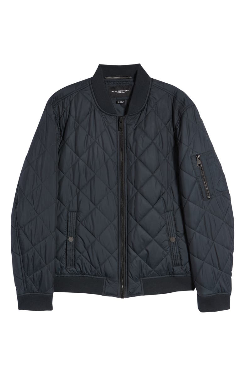 Marc New York Fletcher Quilted Bomber Jacket, Alternate, color, 