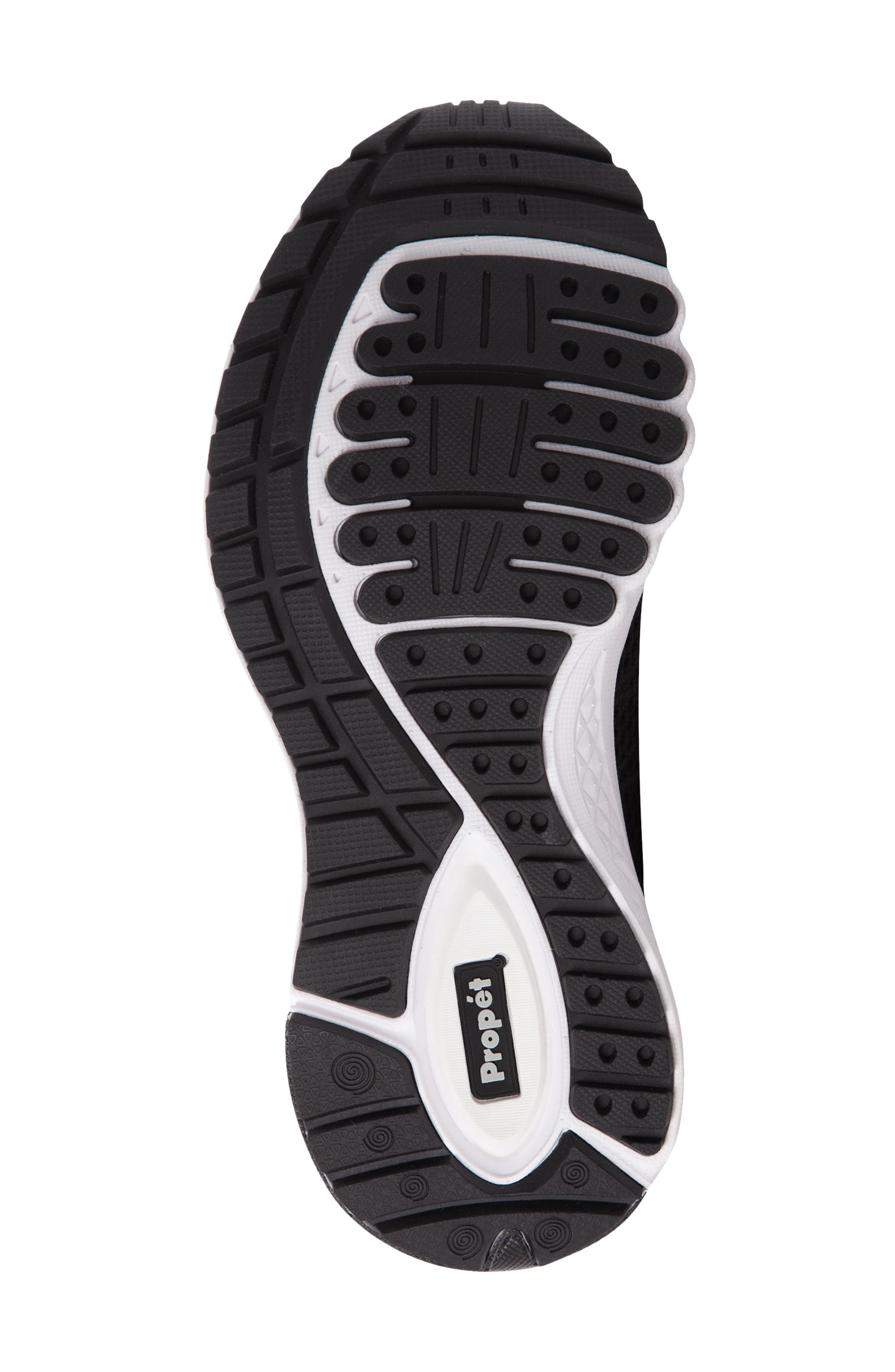 Propét Tour Knit Sneaker, Alternate, color, Black Fabric