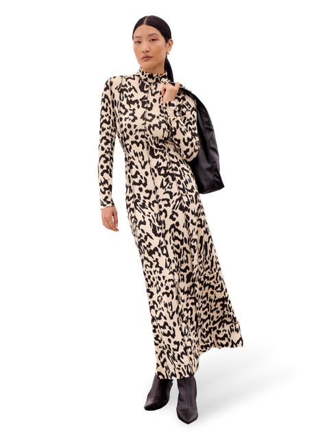 Printed Jersey Maxi Dress