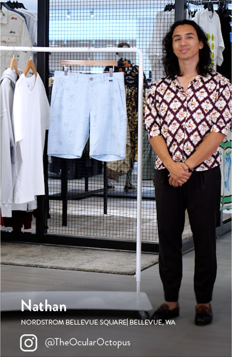 River Surfing Flat Front Stretch Shorts, sales video thumbnail