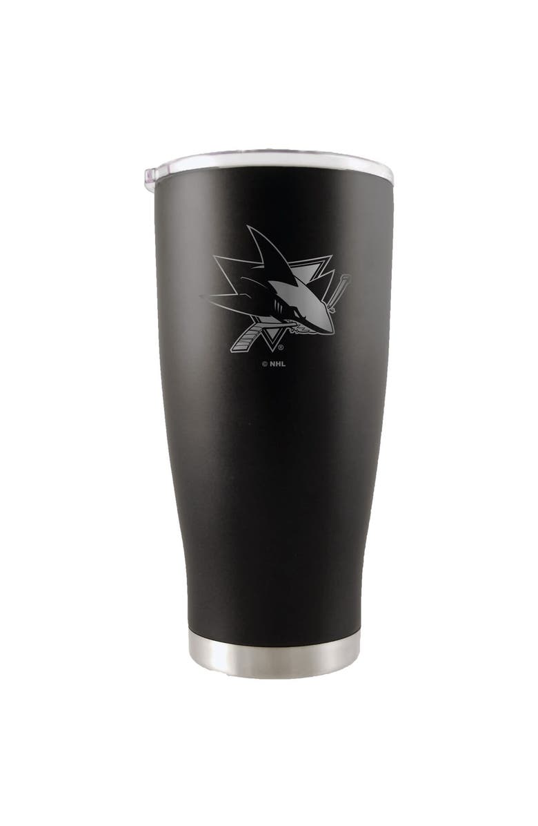 THE MEMORY COMPANY San Jose Sharks 20oz. Etched Team Logo Tumbler - Black, Main, color,