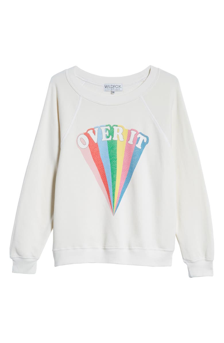 Wildfox Sommers - Over It Sweatshirt, Alternate, color, 