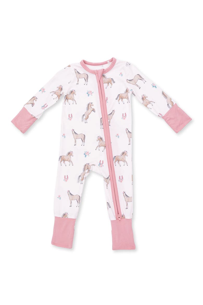 Kids' I Love Horses Convertible Romper, Main, color, PINK