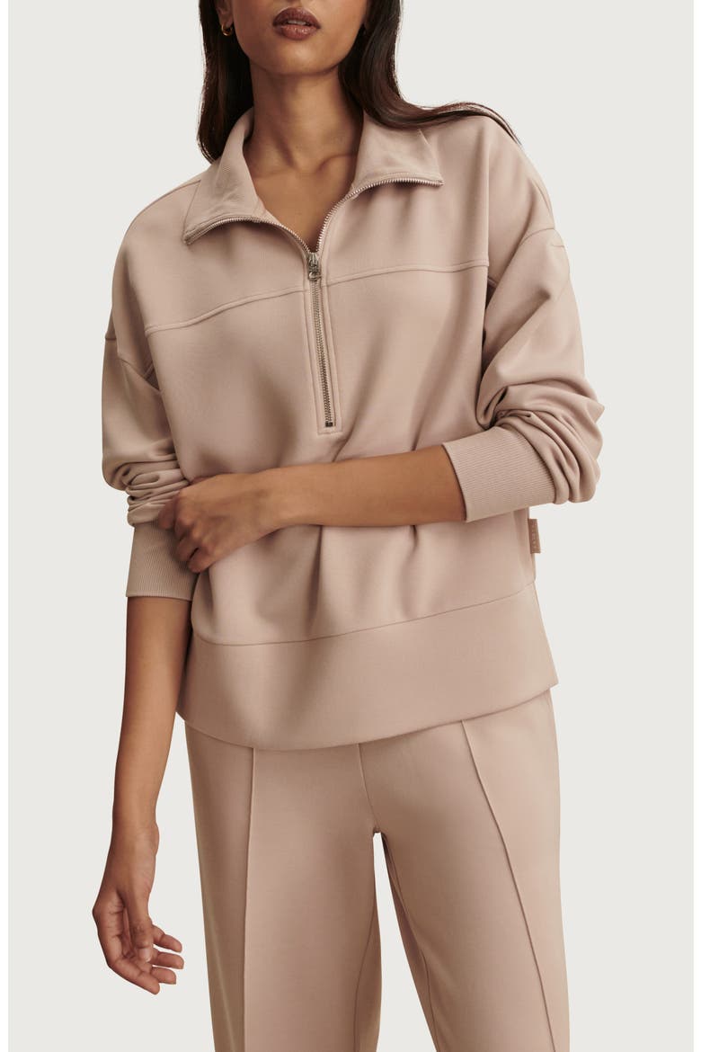 Kayleight Half Zip Sweatshirt, Main, color, MUSHROOM