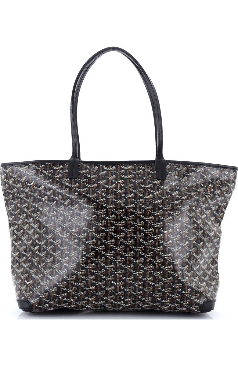 Pre-Owned Goyard Artois Tote Coated Canvas MM, Main, color, Black