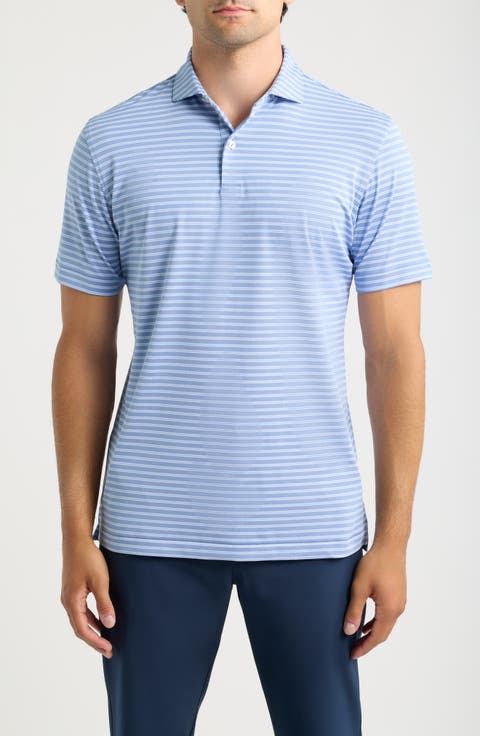 Crown Crafted Beam Performance Striped Polo