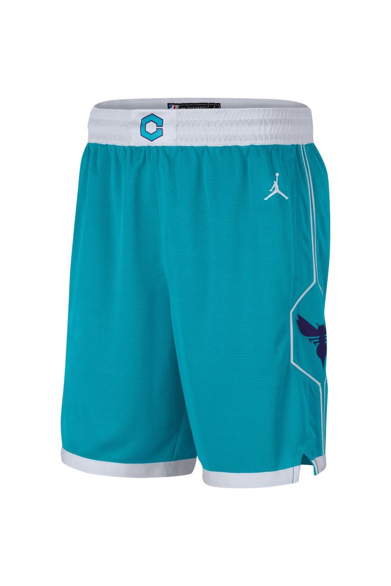 Men's Jordan Brand Teal Charlotte Hornets Statement Edition Swingman Shorts, Alternate, color, Teal