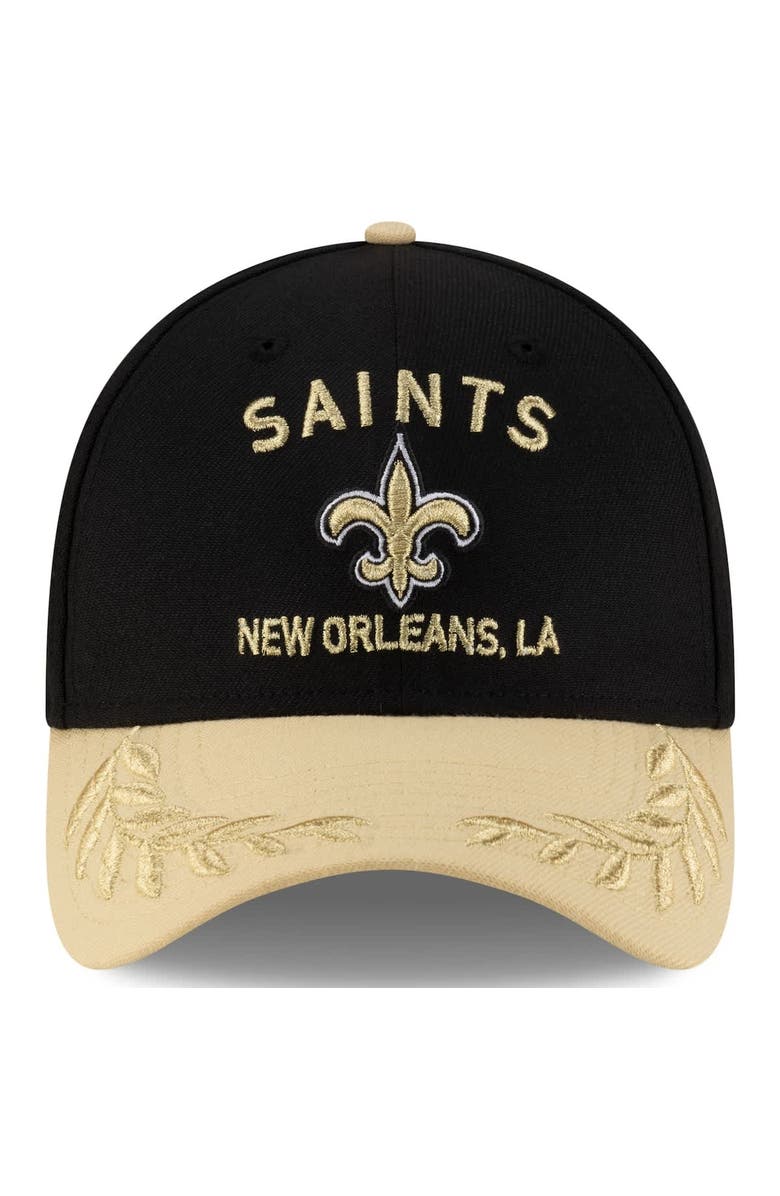 New Era Men's New Era Black/Gold New Orleans Saints 2025 NFL Draft 39THIRTY Flex Hat, Alternate, color, Black