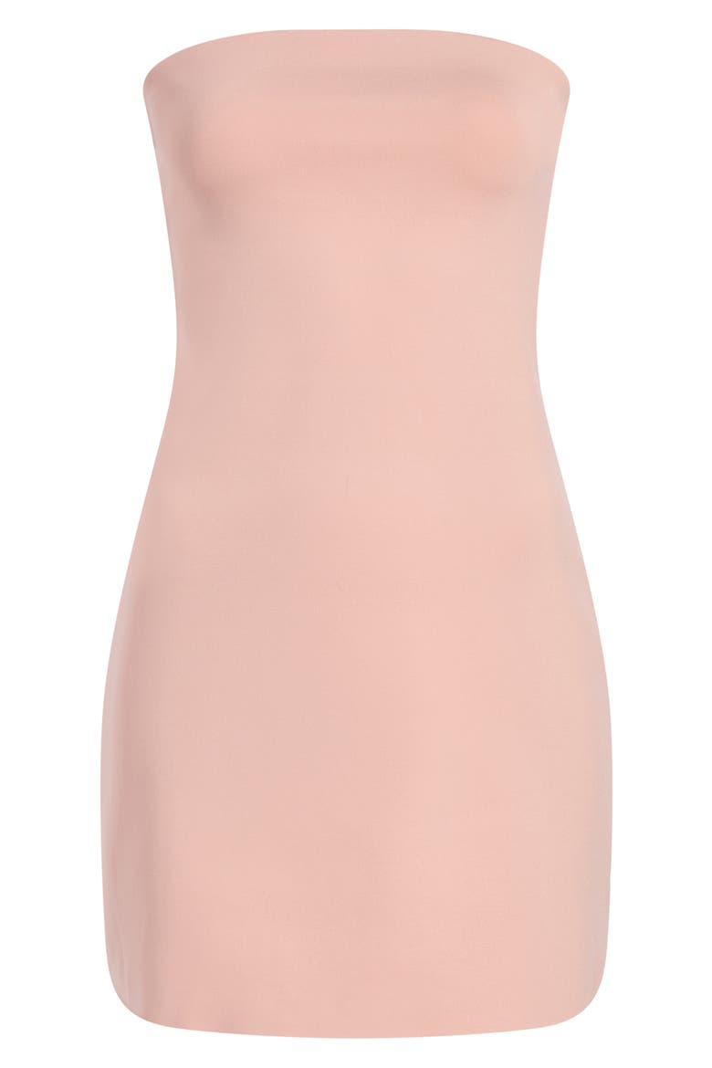 Neoprene Tube Minidress, Alternate, color, DESERT ROSE