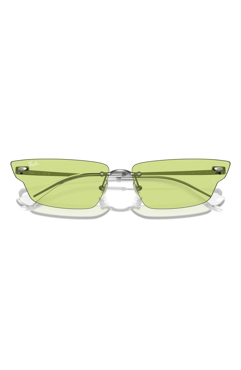 Ray-Ban 63mm Frameless Butterfly Sunglasses, Alternate, color, Green