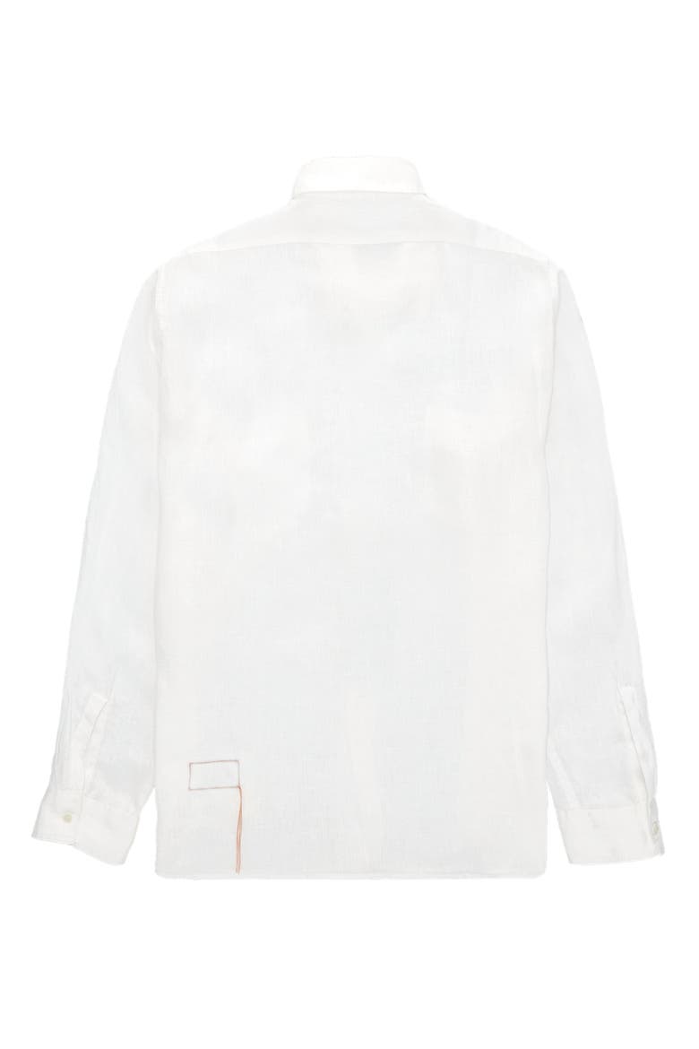 Work Linen Shirt, Alternate, color, WHITE