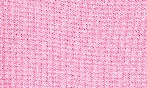 Nic + Zoe Puff Shoulder Waffle Stitch Sweater In Pink