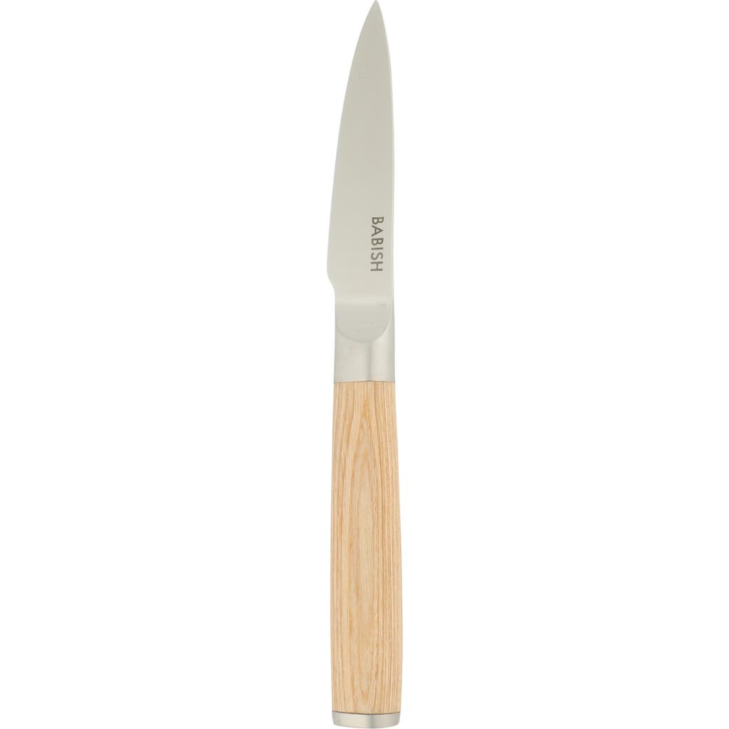 Babish German 1.4116 Stainless Steel Paring Knife With Pakka Wood Handle In Brown