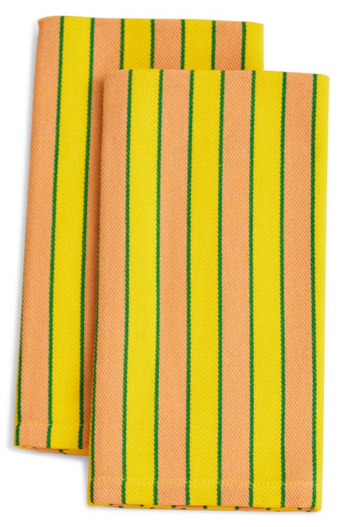 Dusen Dusen Stripe Napkin in Turmeric 