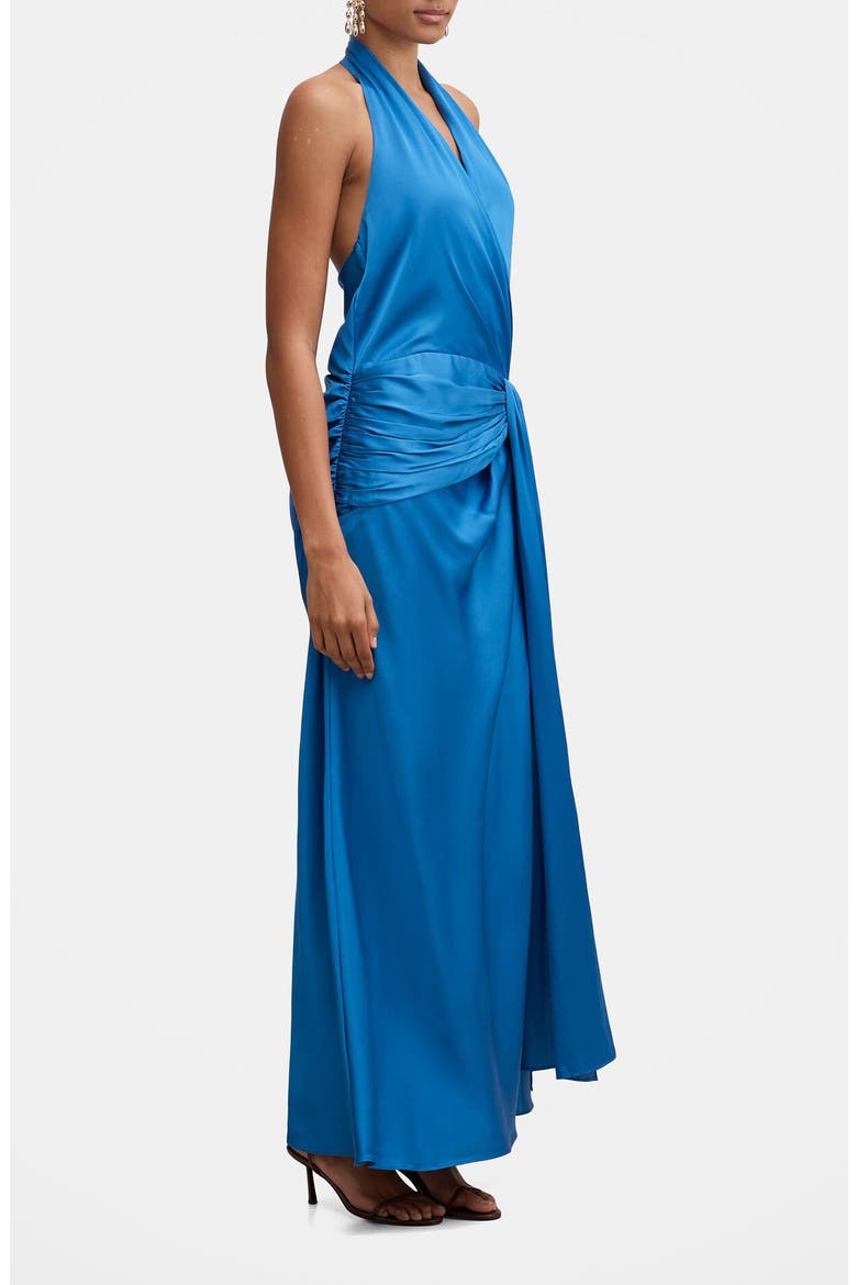 Cartia Drape Maxi Dress, Alternate, color, COBALT
