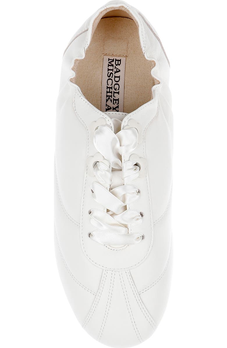 Badgley Mischka Collection Wilmott Sneaker, Alternate, color, White Leather