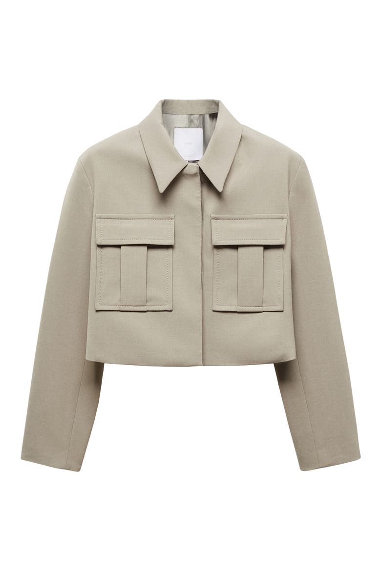 Crop Utility Jacket, Alternate, color, MEDIUM BROWN