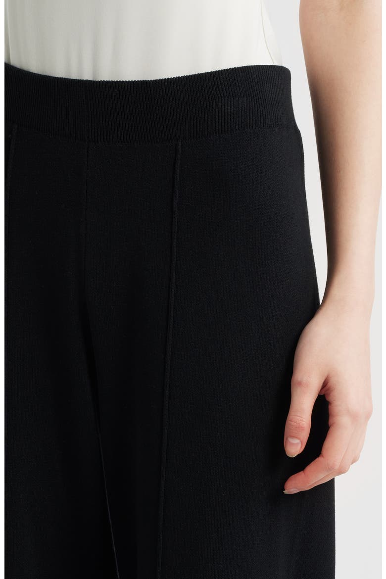 Wide Leg Sweater Pants, Alternate, color, BLACK