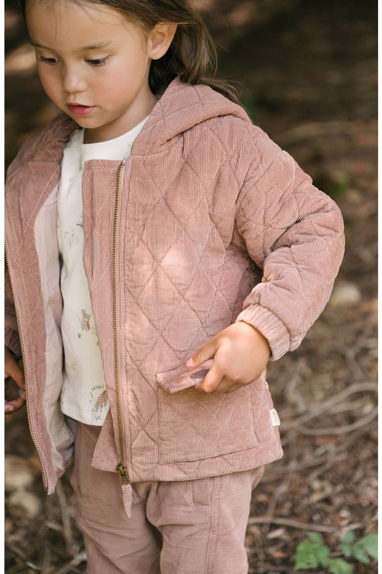 Quilted Corduroy Jacket, Alternate, color, THISTLE