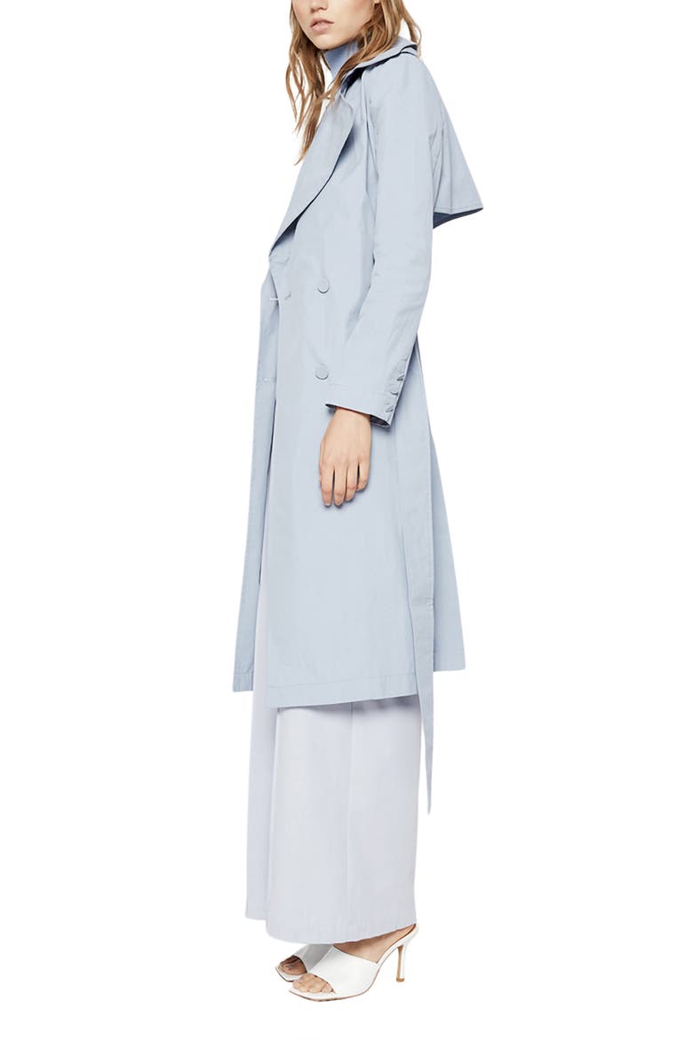 The Classic Cotton Blend Trench Coat, Alternate, color, SKY BLUE