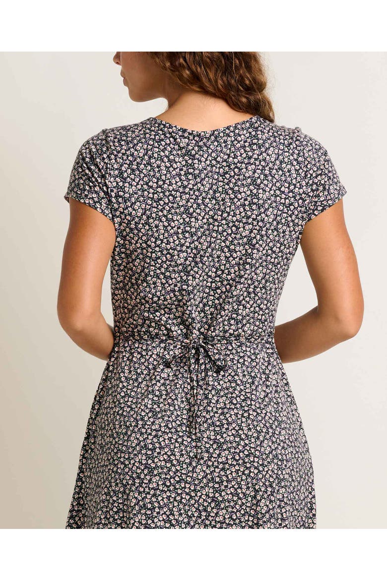Rose Midi Short Sleeve Dress, Alternate, color, Salt Ditsy Print