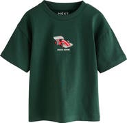 NEXT Kids' Race Car Embroidered Cotton T-Shirt