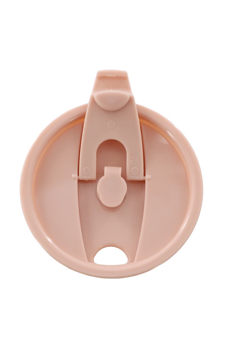 Mr. Coffee Sip Savvy 4 Piece 15 Ounce Silicone Sleeve Glass Cup Set w/ Lid and Straw, Alternate, color, Pink