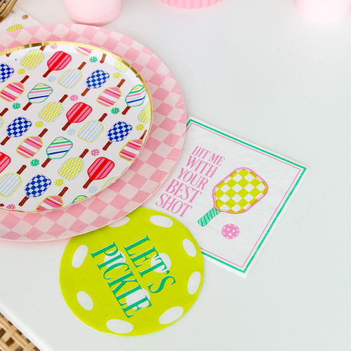 Jollity & Co Pickleball Social Club Let's Pickle Cocktail Napkins In Assorted Pre-pack
