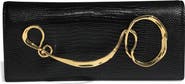 Alexis Bittar Twisted Side Handle Leather Clutch