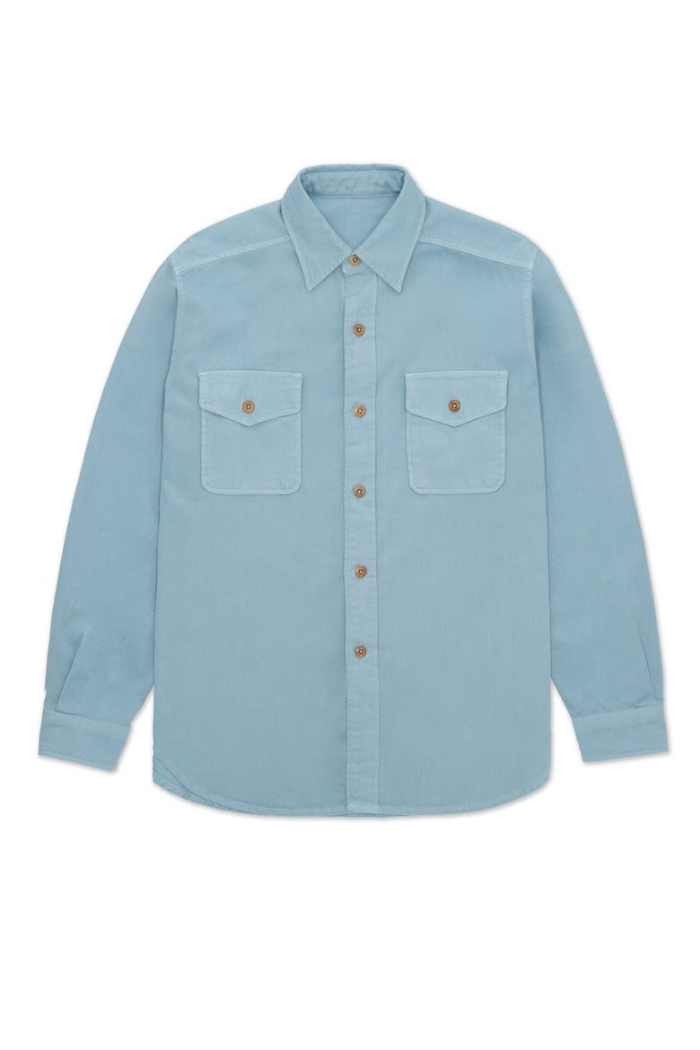 CPO Cotton Overshirt, Main, color, SKY