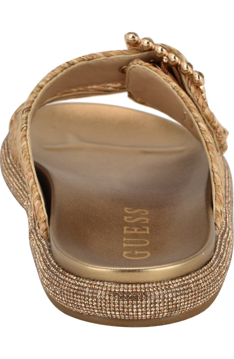 GUESS Funzy Slide Sandal, Alternate, color, Light Natural