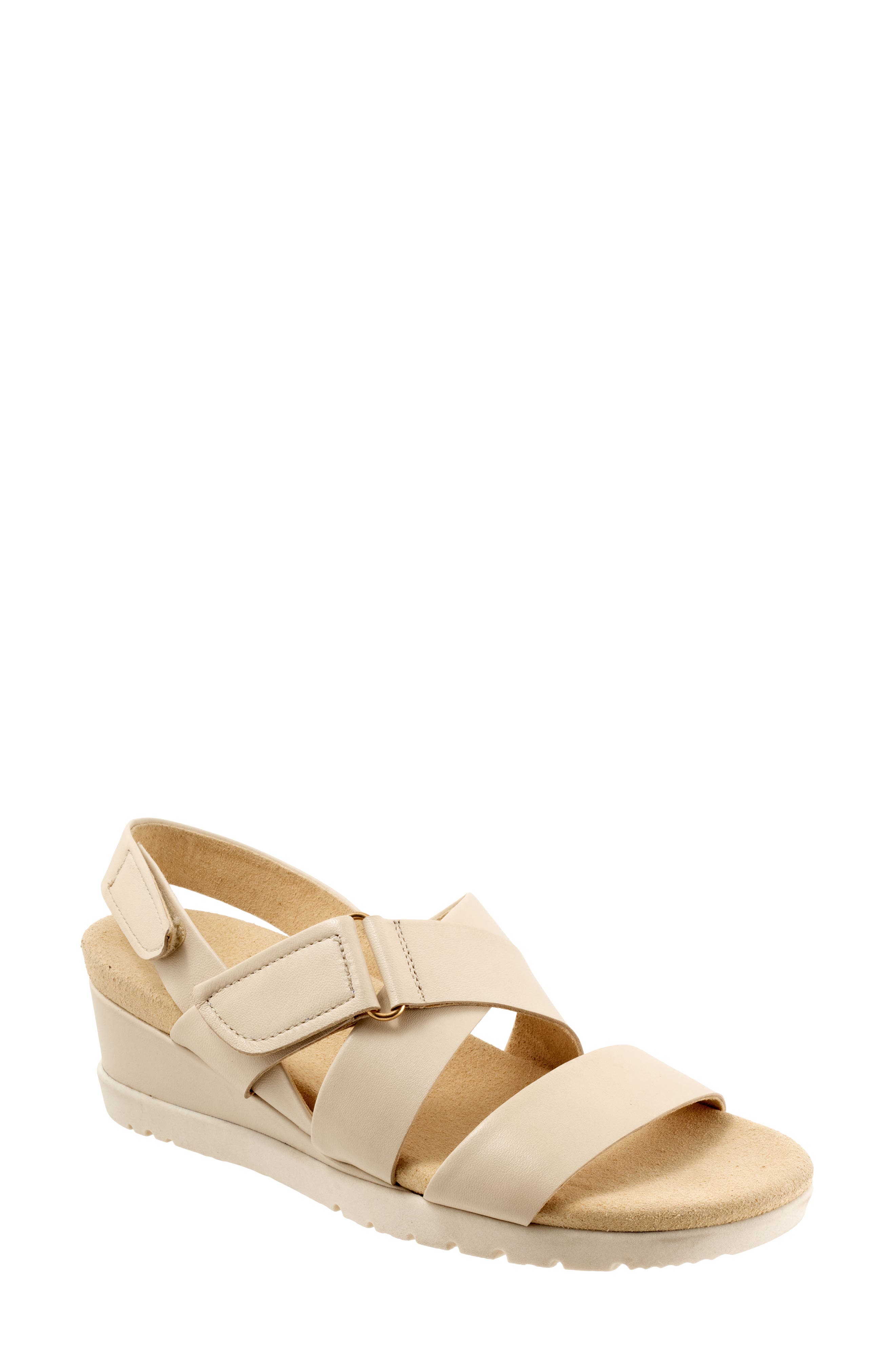 Novi Ankle Strap Wedge Sandal, Main, color, IVORY