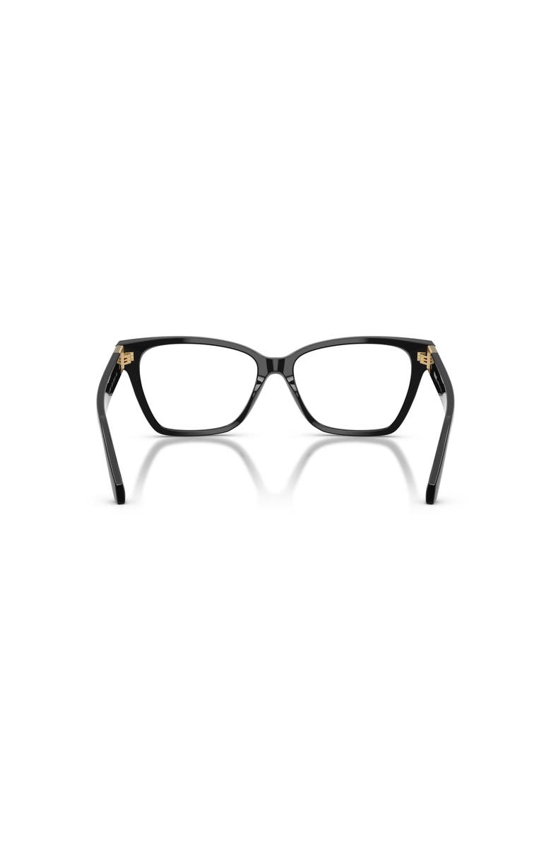 Versace 53mm Cat Eye optical glasses, Alternate, color, Black