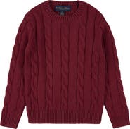 Brooks Brothers Kids' Cotton Cable Sweater