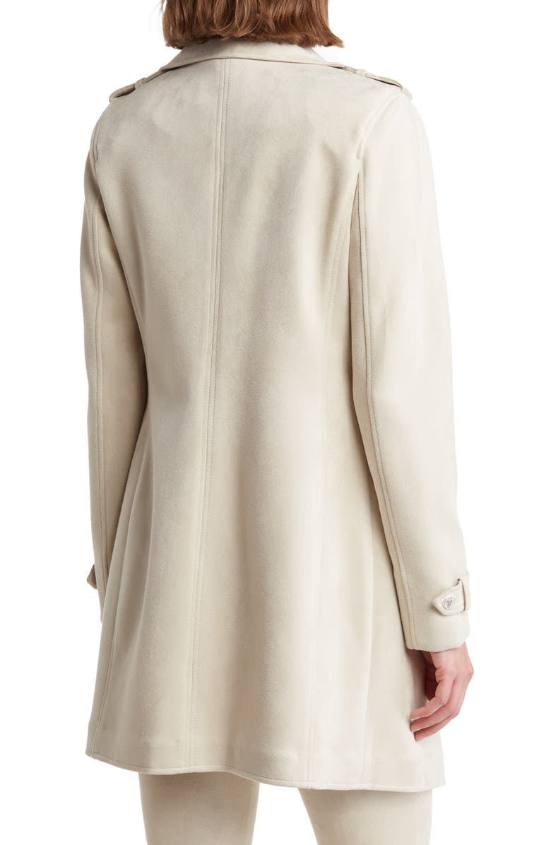 Calvin Klein Open Front Faux Suede Jacket, Alternate, color,