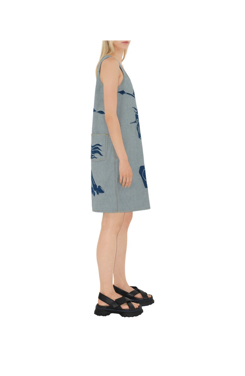 Burberry EKD Denim Dress, Alternate, color, 