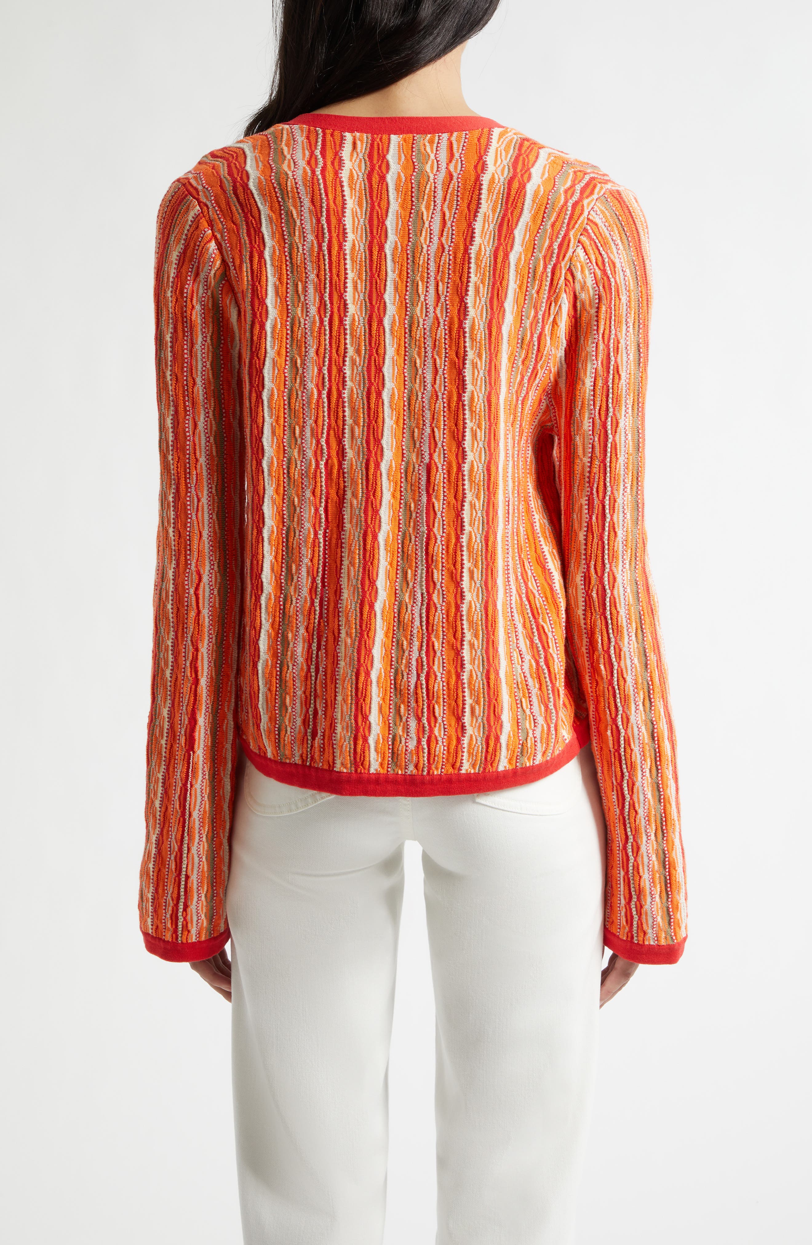 Daniela Stripe Cardigan - image 4