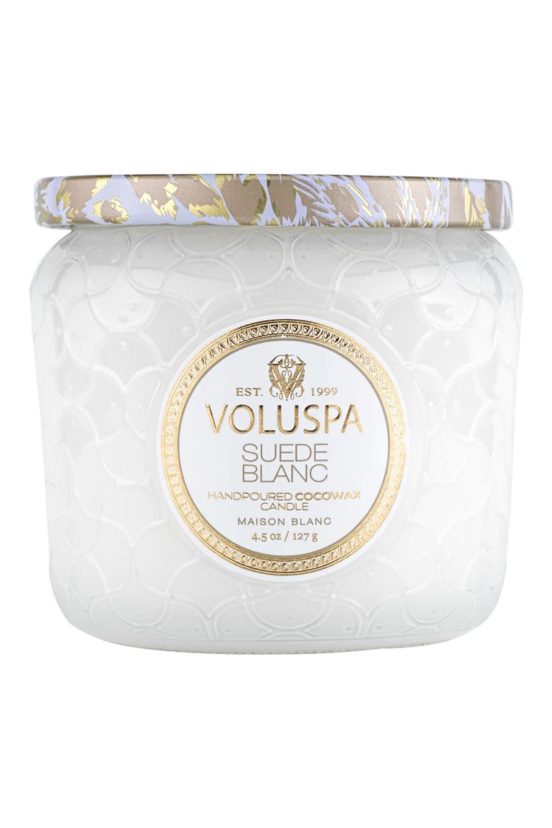 Suede Blanc Petite Jar Candle, Alternate, color, SUEDE BLANC