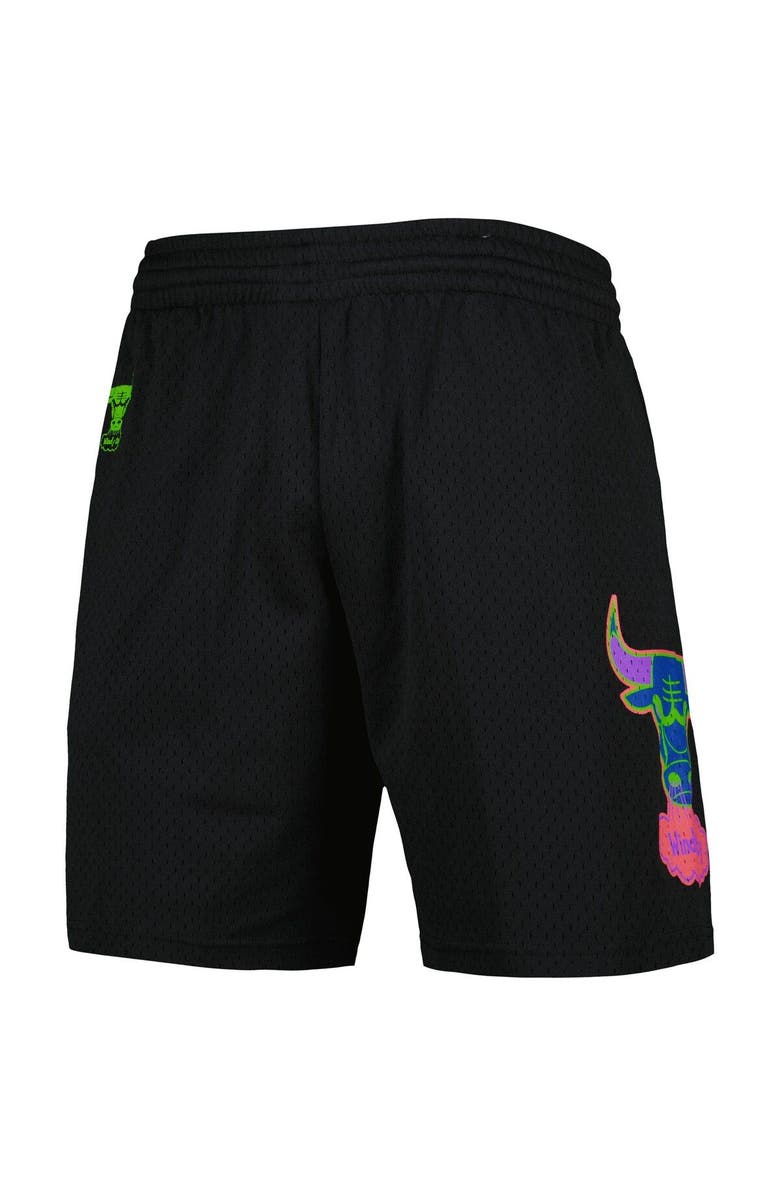 Mitchell & Ness Men's Mitchell & Ness Black Chicago Bulls Hardwood Classics Color Bomb Energy Shorts, Alternate, color, Black