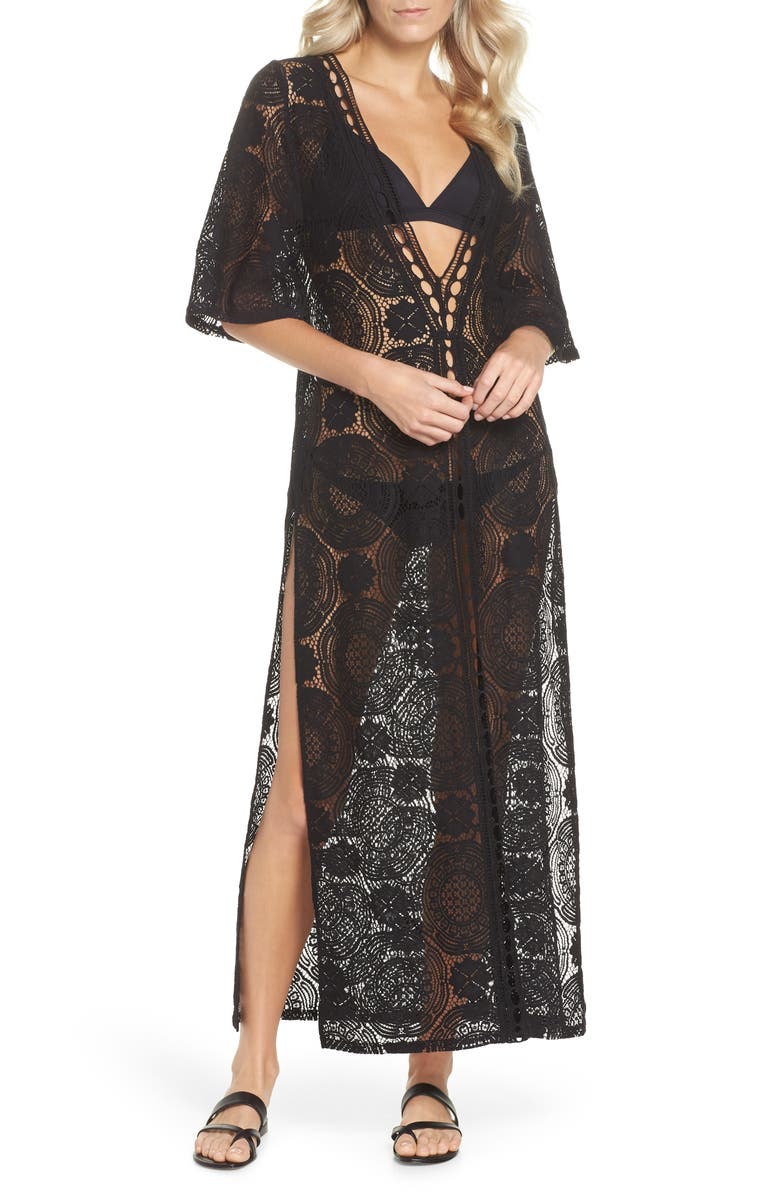 Chelsea28 Lace Cover-Up Maxi Dress, Main, color,