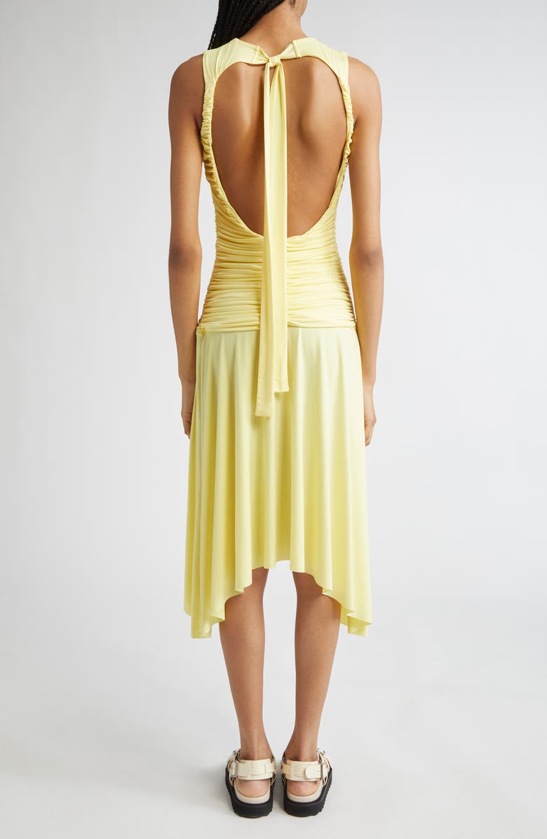Siedrés Nuina Ruched Open Back Jersey Midi Dress, Alternate, color, 