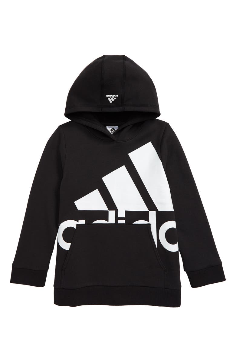 adidas Kids' Badge of Sport Logo Hoodie, Main, color,