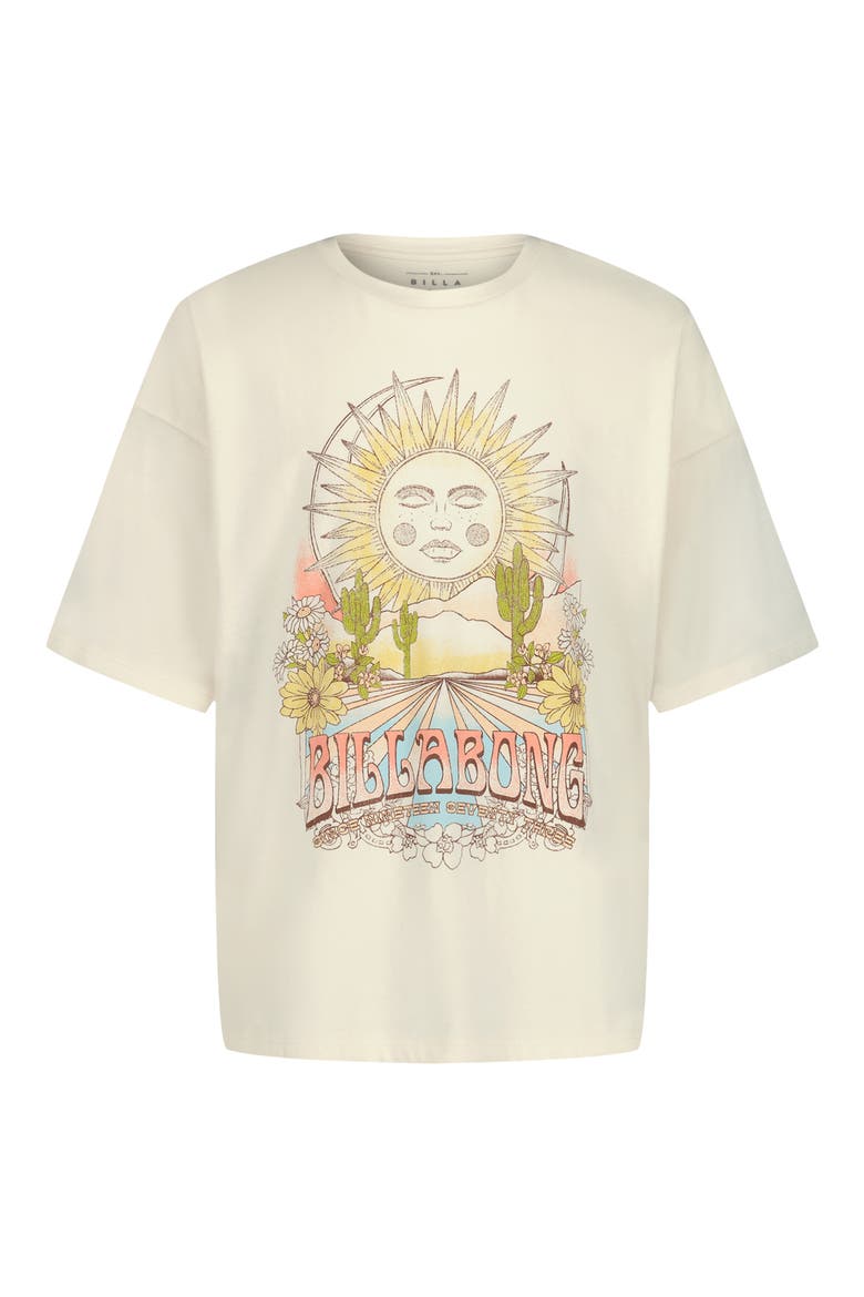 Kids' Sunset Oversize Cotton T-Shirt, Main, color, SALT CRYSTAL