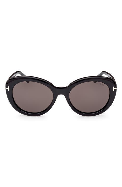 55mm Cat Eye Sunglasses